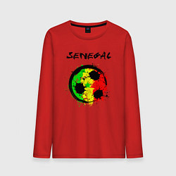 Лонгслив хлопковый мужской Сборная Сенегала, цвет: красный
