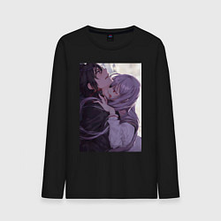 Лонгслив хлопковый мужской Последний Серафим Шиноа Хираги вампир, цвет: черный