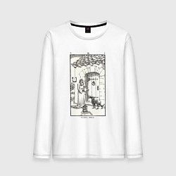 Мужской лонгслив Девятые врата Open that which is closed Антихрист