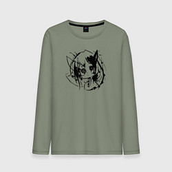 Мужской лонгслив Тёмное зеркало души
