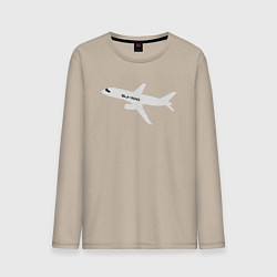 Мужской лонгслив Superjet-100 белый