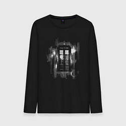 Мужской лонгслив Tardis grey