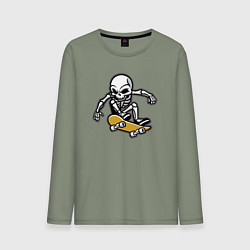 Мужской лонгслив Скелетик скейтер