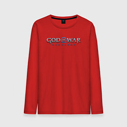 Лонгслив хлопковый мужской God of war ragnarok logo, цвет: красный