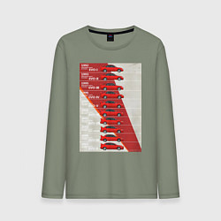 Мужской лонгслив Mitsubishi Lancer Evolution