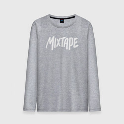 Лонгслив хлопковый мужской Mixtape logo, цвет: меланж