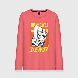 Мужской лонгслив Человек-бензопила Денджи Почита демон собака