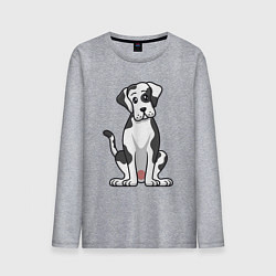 Мужской лонгслив Милый дог