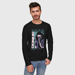 Лонгслив хлопковый мужской Моя геройская академия Chisaki Kai, цвет: черный — фото 2