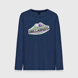 Лонгслив хлопковый мужской Billiards, цвет: тёмно-синий