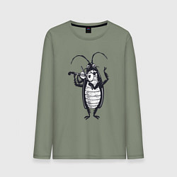 Мужской лонгслив Таракан скрипач