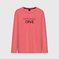 Лонгслив хлопковый мужской BTS One, цвет: коралловый