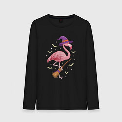 Мужской лонгслив Фламинго хэллоуин
