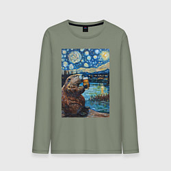 Мужской лонгслив Бобр курва польский