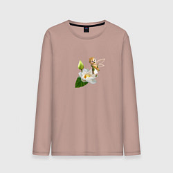 Мужской лонгслив Маленькая фея на кувшинке