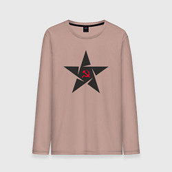 Мужской лонгслив Black star USSR