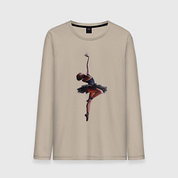 Мужской лонгслив Балерина в прыжке - Арабеск