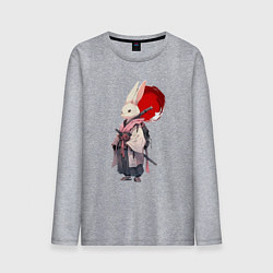 Мужской лонгслив Заяц ронин