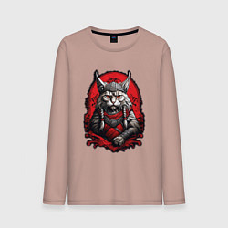 Мужской лонгслив Кот викинг