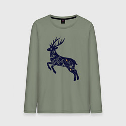 Мужской лонгслив Космический олень