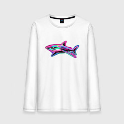 Мужской лонгслив Светящаяся акула