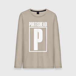 Лонгслив хлопковый мужской Portishead, цвет: миндальный