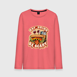Мужской лонгслив Cтрашный бургер