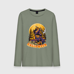 Мужской лонгслив Хэллоуин пугало с косой