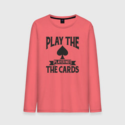 Мужской лонгслив Играй с игроком а не с картами