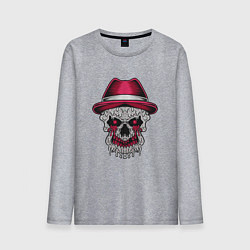 Мужской лонгслив Череп гангстера