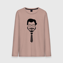 Мужской лонгслив Профессор - бумажный дом