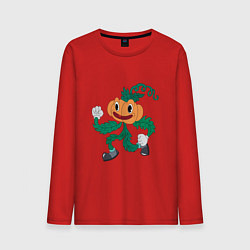 Мужской лонгслив Бегущая тыква