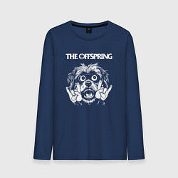 Лонгслив хлопковый мужской The Offspring rock dog, цвет: тёмно-синий