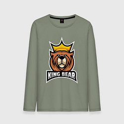 Мужской лонгслив Медведь король