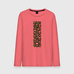 Мужской лонгслив Halloween skulls