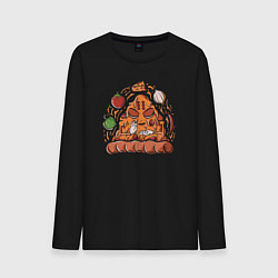 Мужской лонгслив Pizza namaste