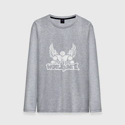 Лонгслив хлопковый мужской Street Workout W5 Крылья, цвет: меланж