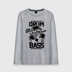 Мужской лонгслив Drum n Bass: More Bass