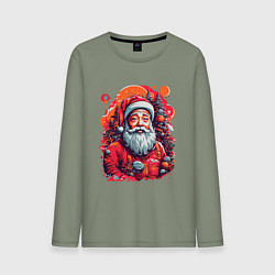 Мужской лонгслив Санта Клаус
