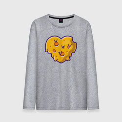 Мужской лонгслив Сырное сердце