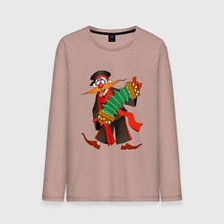 Мужской лонгслив Мужичок усатый