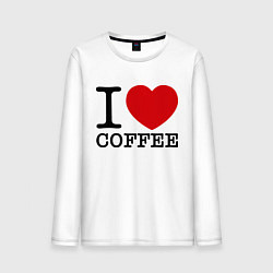 Мужской лонгслив I love coffee