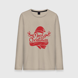 Мужской лонгслив Рождественский колпак