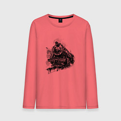 Мужской лонгслив Прибытие паровоза