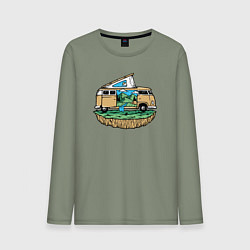 Мужской лонгслив Выезд на природу