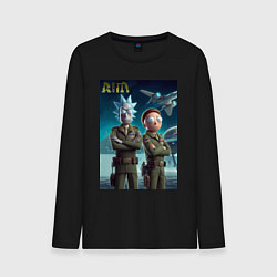 Мужской лонгслив Rick and Morty - air force нейроарт