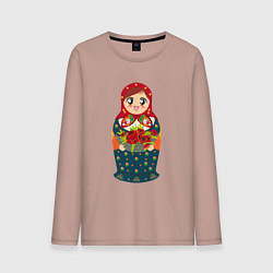 Мужской лонгслив Матрёшка аниме