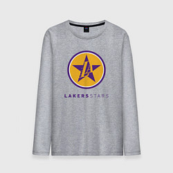 Лонгслив хлопковый мужской Lakers stars, цвет: меланж