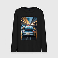 Мужской лонгслив Porsche 911 в городе
