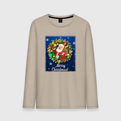 Мужской лонгслив Рождественское настроение